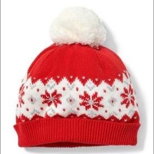 Janie and Jack Fair Isle Pom-Pom Beanie, 6-12M - NWT